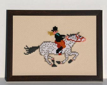 Horse rider picture mini pictures horseback riding girls jockey picture gift for coach rodeo equestrian gifts