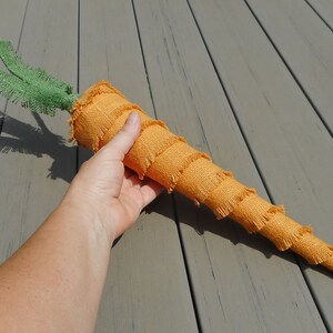 ONE giant orange carrot extra large carrot ornament cottage core décor fall harvest farmhouse décor