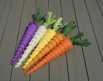Five extra large Easter carrot ornaments giant carrot Easter photo props showcase display décor