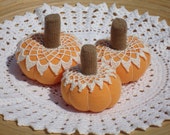 Orange pumpkins Thanksgiving centerpieces fall ornaments Halloween decor cottage chic pumpkins farmhouse decor fairy garden autumn pumpkins