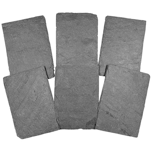Cohas Slate Food, Cheese, Tapas, and Appetizer Boards includes 6 Mini 4 by 6 Inch Boards, Undrilled Gray Slate