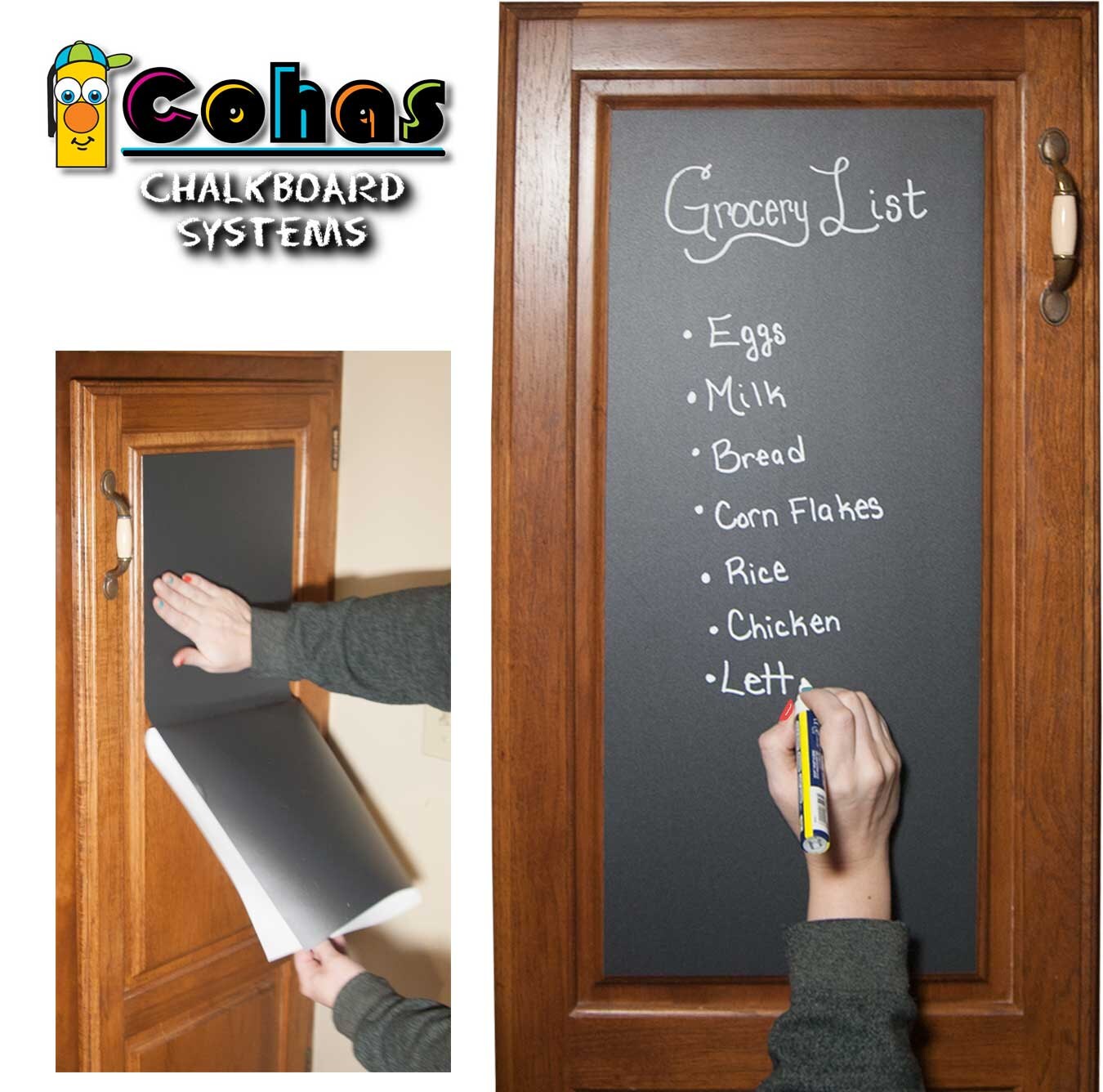 Cohas Chalkflex Adhesive Backed Chalkboard Material Includes -  Canada