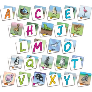 Cohas Simple Stuff Wooden Alphabet, Numbers, Animals, and Objects Match Memory Game | Select from Several Game Type Variations