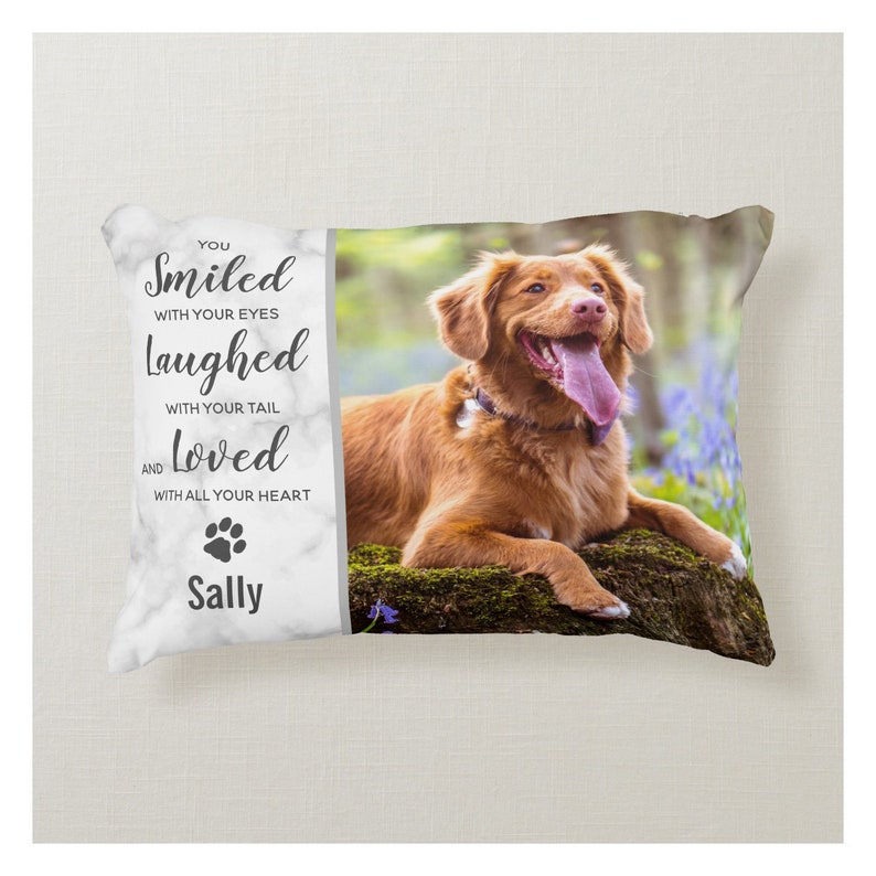 Pet Memorial Pillow 12BEHG Dog Photo Pillow Pet Loss Gift Etsy