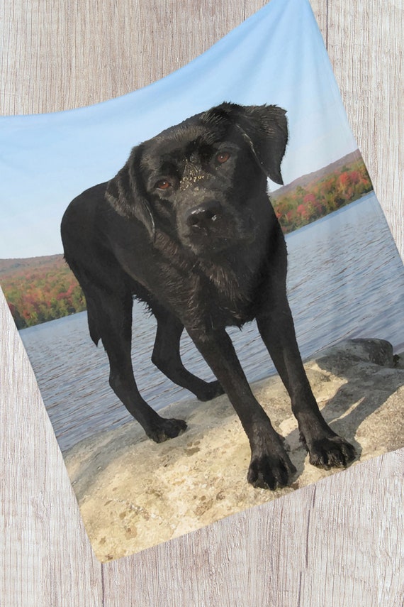 Black Lab Blanket 30LAB Labrador Blanket Duck Dog Etsy