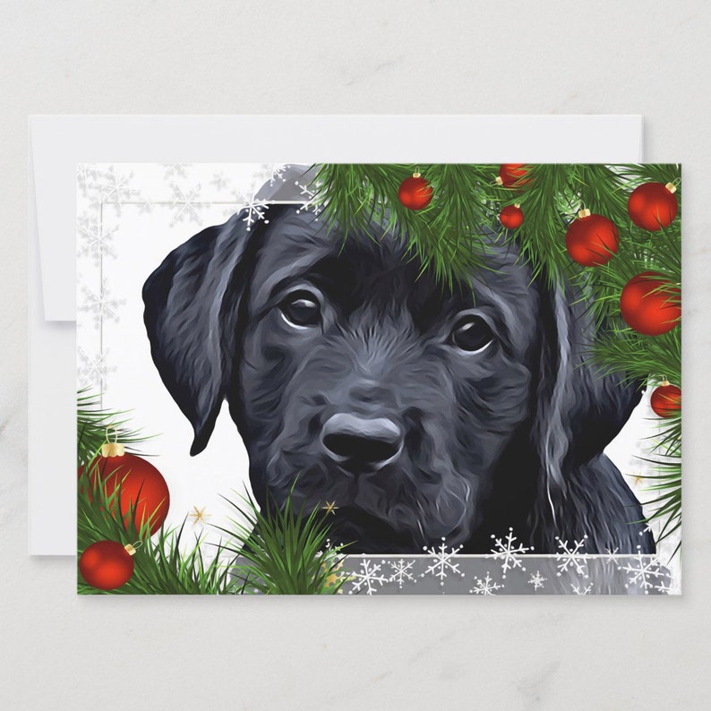 Black Labrador Christmas Cards 