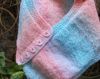 Rosehip flower poncho, size 2-3 years