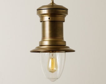 Vintage Inspired - Arc Lamp - Chain Pendant - Chandelier Lighting - Heavy Solid brass