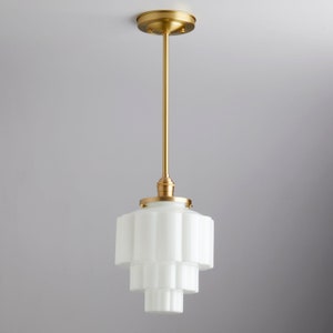 Mid Century Modern - Pendant lighting - Art Deco Water fall fixture