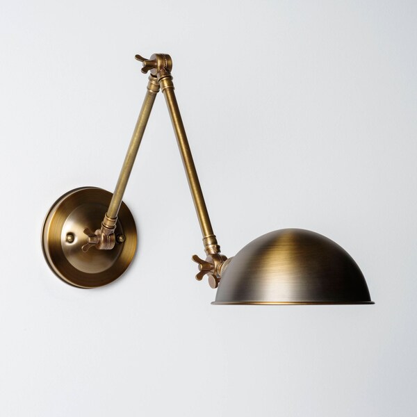 Antique Brass Wall Sconce Etsy