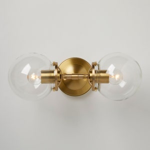 Hand blown glass -  modern light bathroom fixture - vanity kitchen lighting