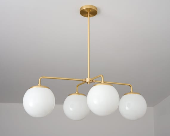 Milk glass globe pendant cheap light