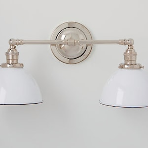 Kitchen Light Bathroom Vanity Light Fixture Wall Sconce 7 metal dome shades image 1