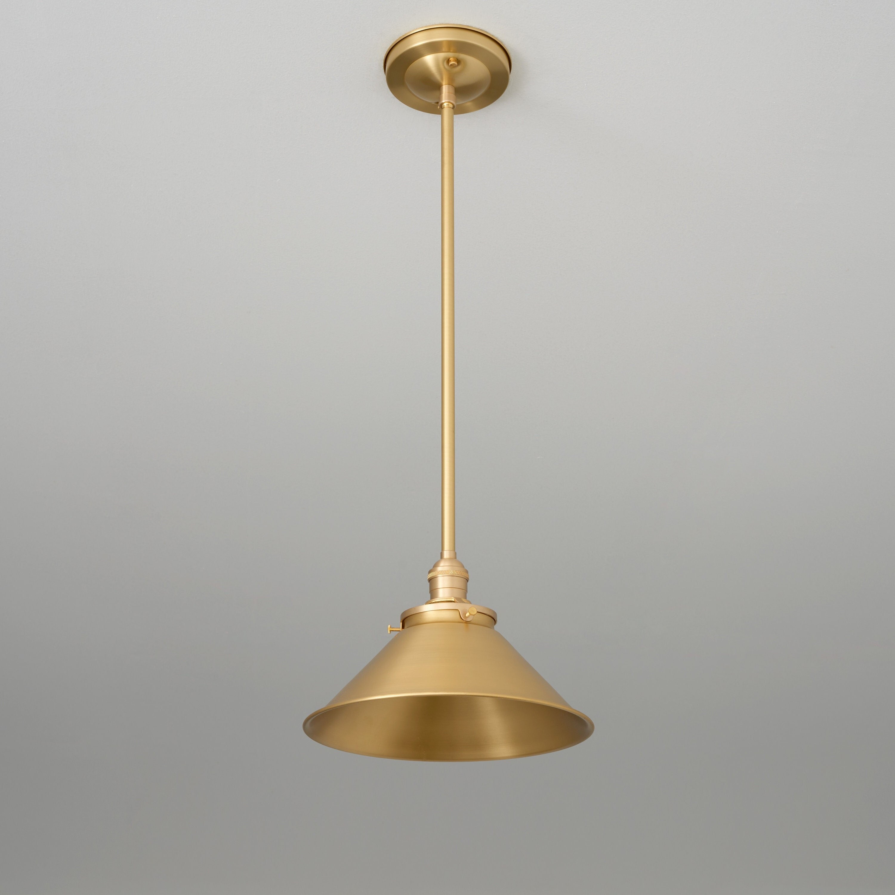 Unlacquered brass pendant light deals