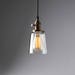 Clear Glass Hand Blown Hanging Pendant Light Fixture 