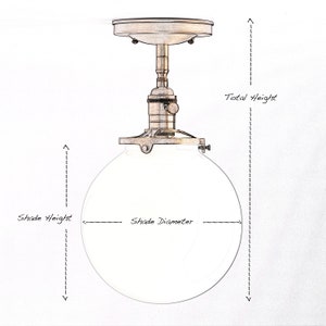 Clear glass Industrial Arc Lamp Chain Pendant Chandelier Lighting Heavy Solid brass image 3