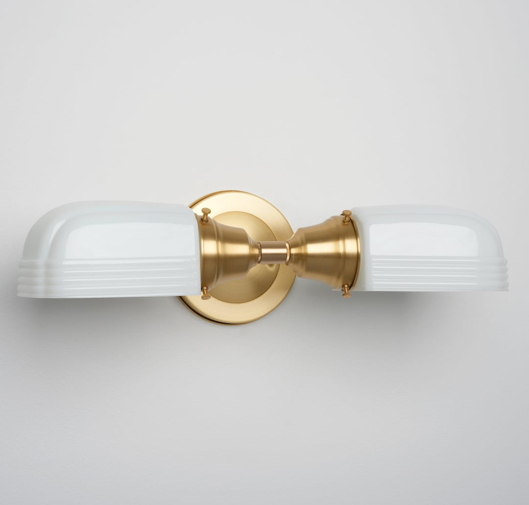 Kitchen Light Bathroom Fixture Wall Sconce With White Art Deco White