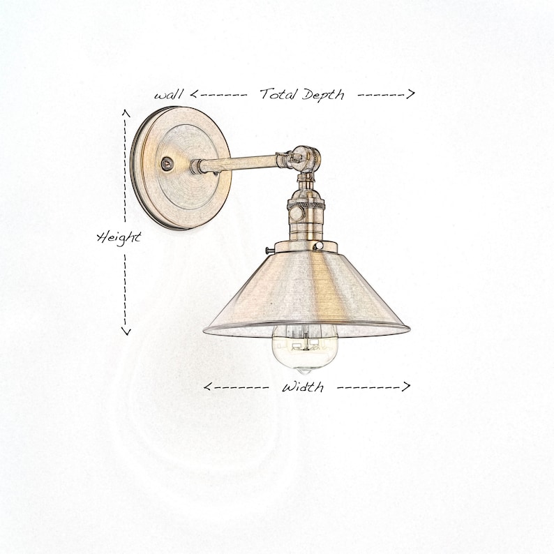 Sconce Lighting with White/Milk Glass Dome Shade Adjustable Arm Fixture image 3