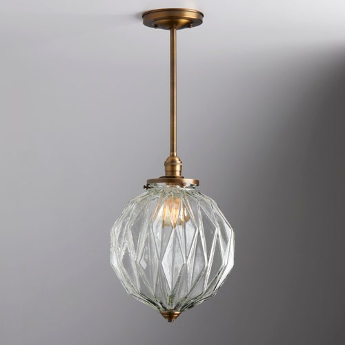 Modern White Glass Mid Century Pendant Lighting Hand - Etsy