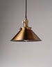 Spun Brass Metal Shade Vintage Industrial Pendant Light 10' kitchen lighting hanging fixture 