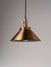 Spun Brass Metal Shade Vintage Industrial Pendant Light 10' kitchen lighting hanging fixture