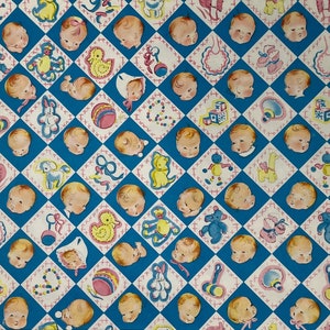 Carta da regalo vintage anni '60 per baby shower, compleanno, rosa e blu, per bambini e bambine