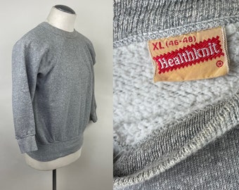 50s Healthknit ホワイト スウェット スタンダードスウェットハーフジップ／Healthknit（ヘルスニット