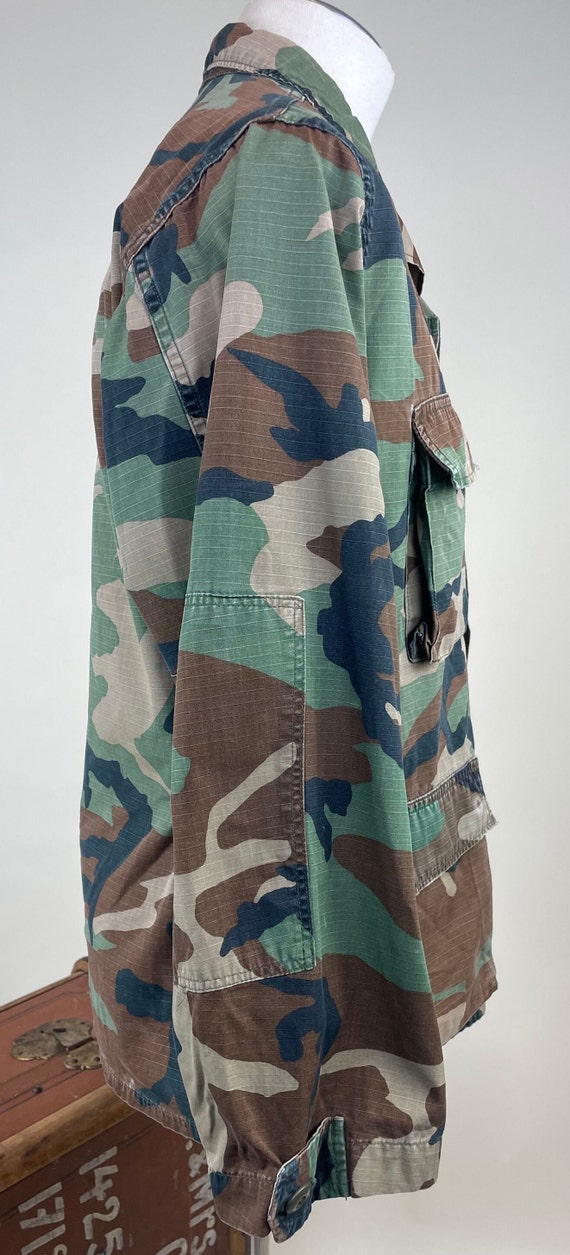 Vintage 1970s 1973 USMC Camo Stop Rip Utility Jac… - image 3