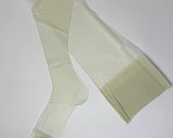 ヴィンテージ 60年代 イエロー キラキラ レディース ニーハイストッキング