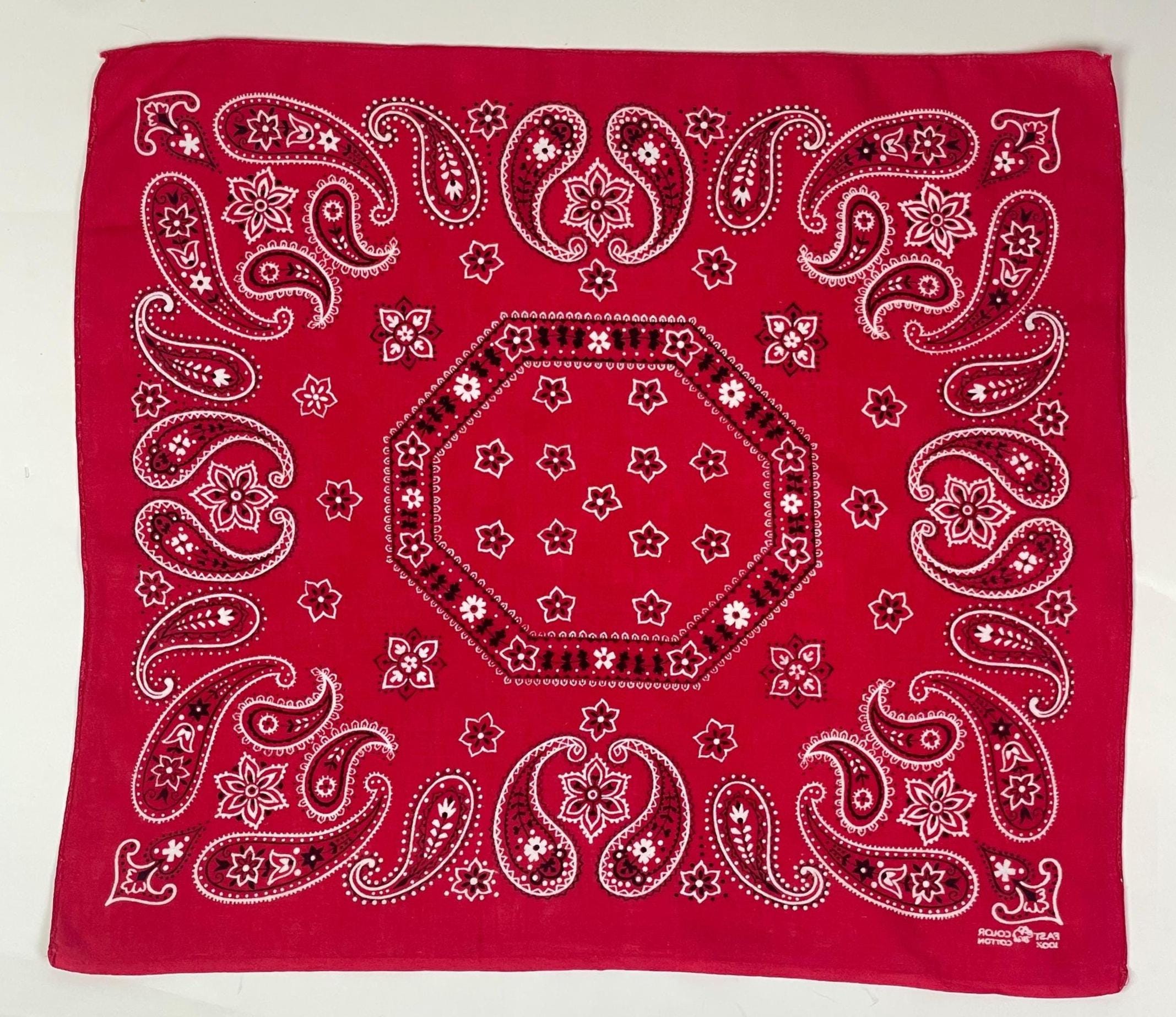 Vintage Elephant Brand Trunk UP Red Bandana - Etsy
