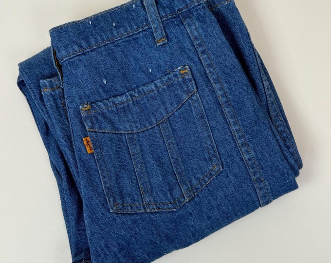 Vintage 1970s Levis Orange Tab Bell Bottom Pants / 29 1/2 x 32