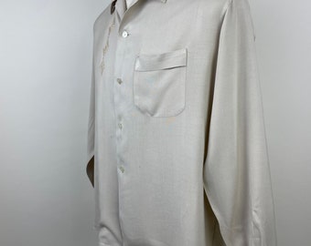 シャツ 50s powers vintage rayon football tshirt 1950's Rayon Shirt - Etsy