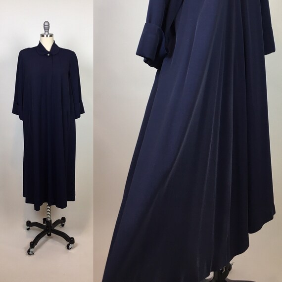 vintage 1940s Rayon Faille Gabardine Coat Jacket /