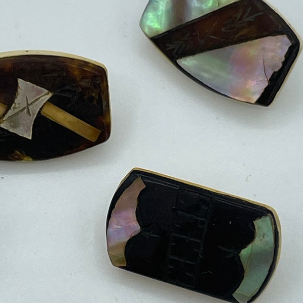 Rectangular Shell Button - Etsy