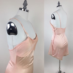 Vintage 1920s Silk Satin Step In Teddy One Piece Babydoll Romper / 20s Lingerie