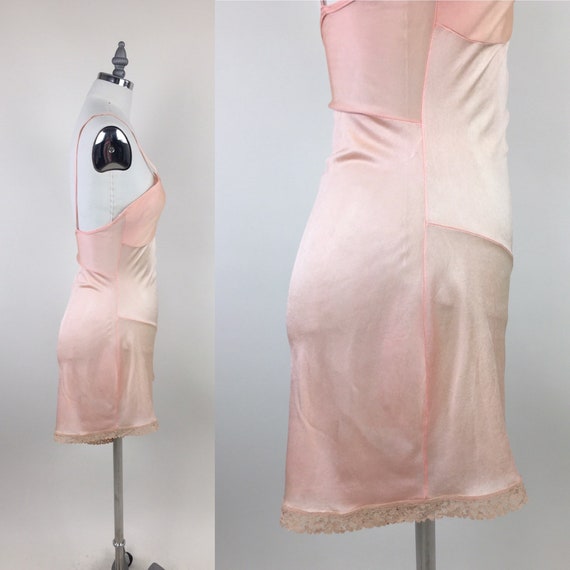 Vintage 1920s Silk Satin Step In Teddy Babydoll R… - image 3