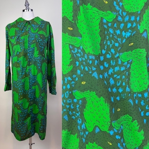 Green Leopard Print Dress - Etsy