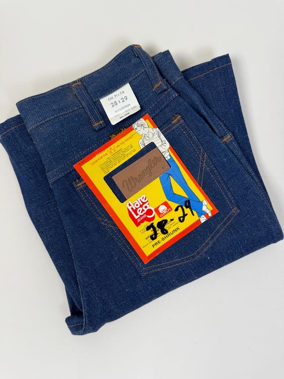 Vintage 1970s NOS NWT Dead Stock Wrangler Denim Cowboy Western