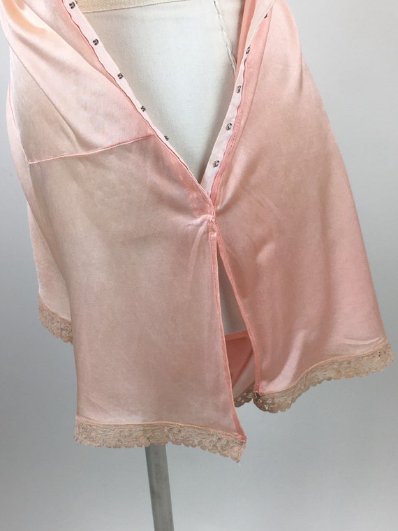 Vintage 1920s Silk Satin Step In Teddy Babydoll R… - image 8