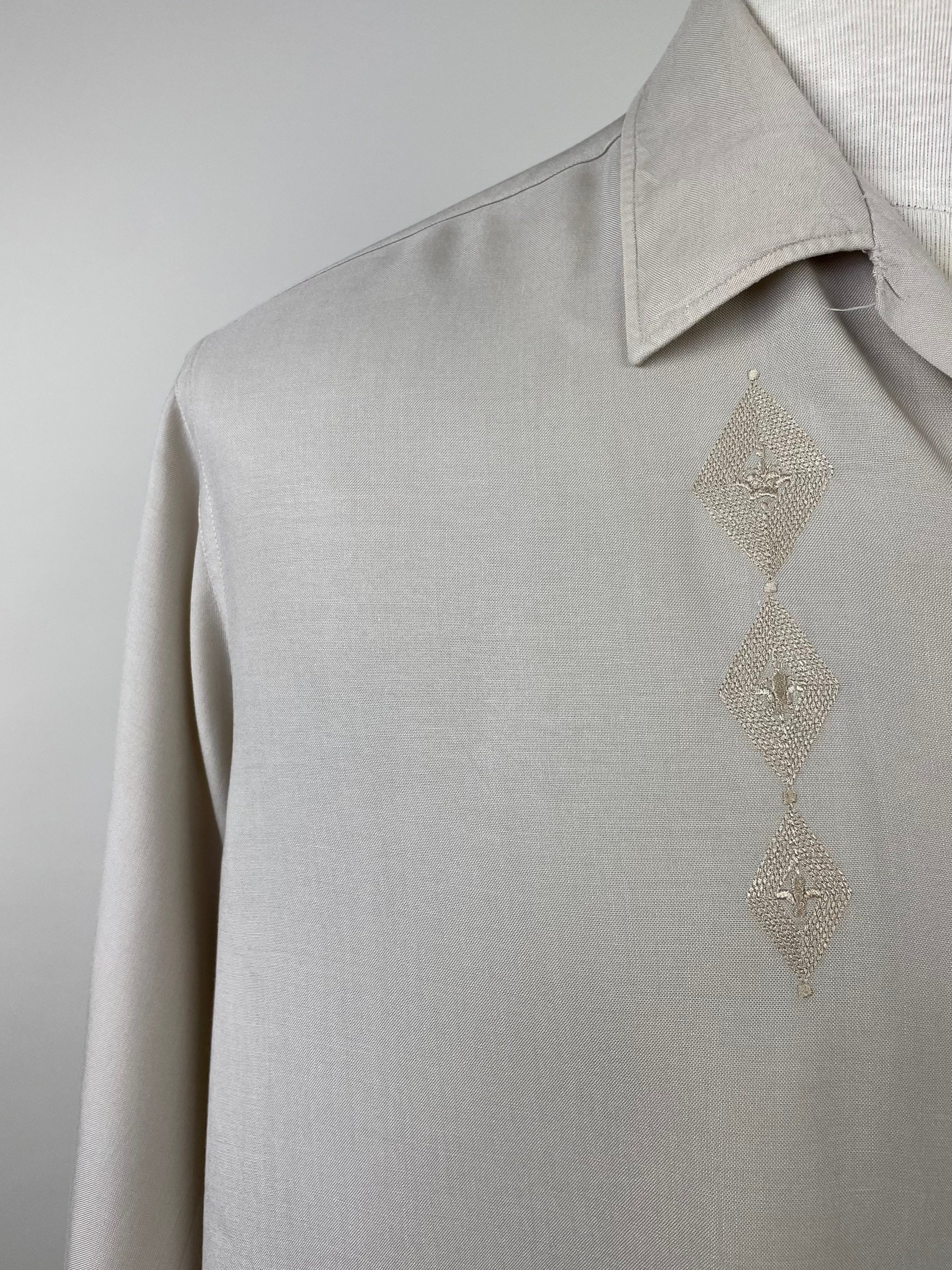 シャツ 50s powers vintage rayon football tshirt 1950's Rayon Shirt - Etsy
