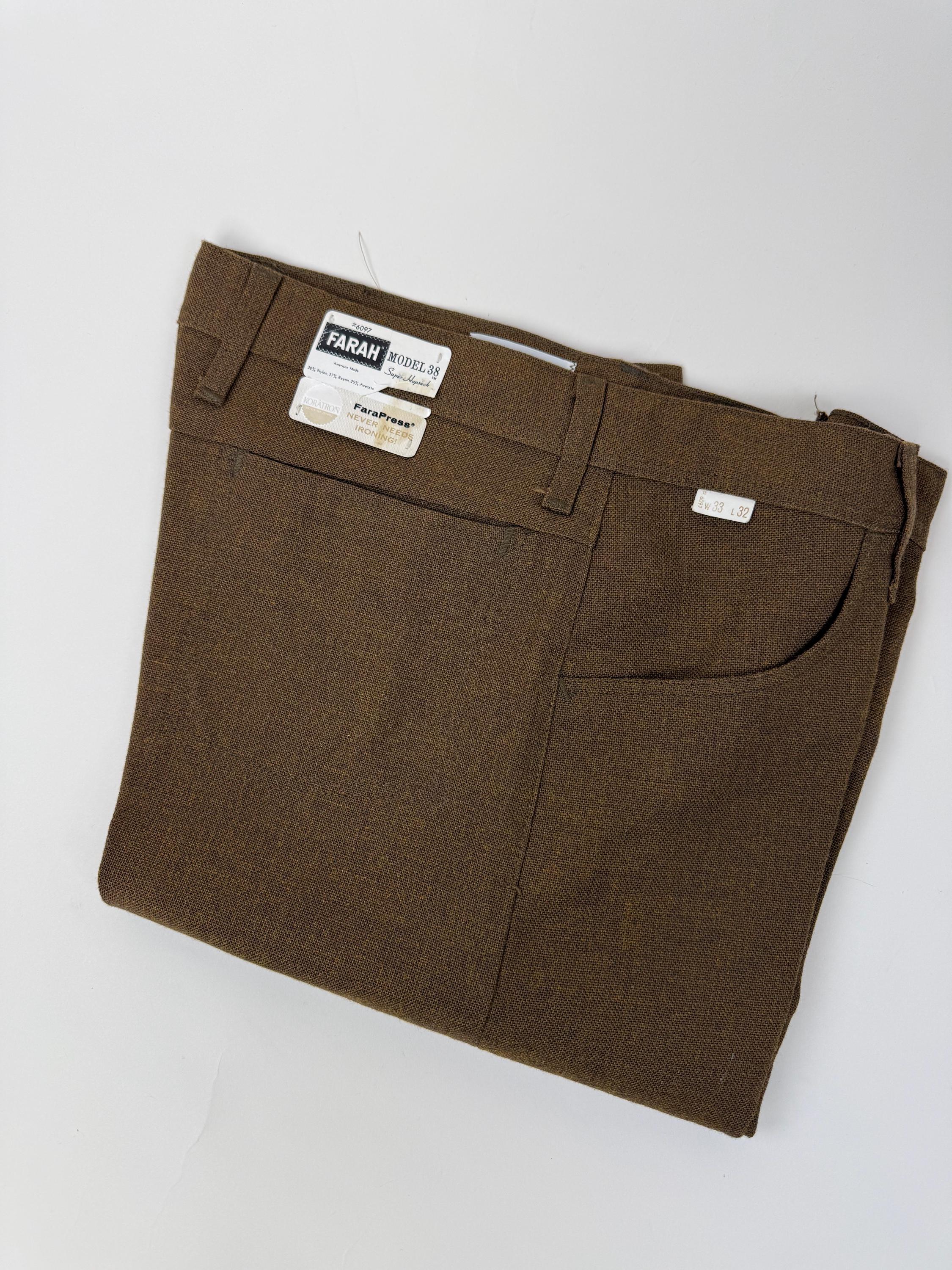 Vintage 1960s MOD Farah Mustard Men's Pants Trousers / 33 X 32 - Etsy