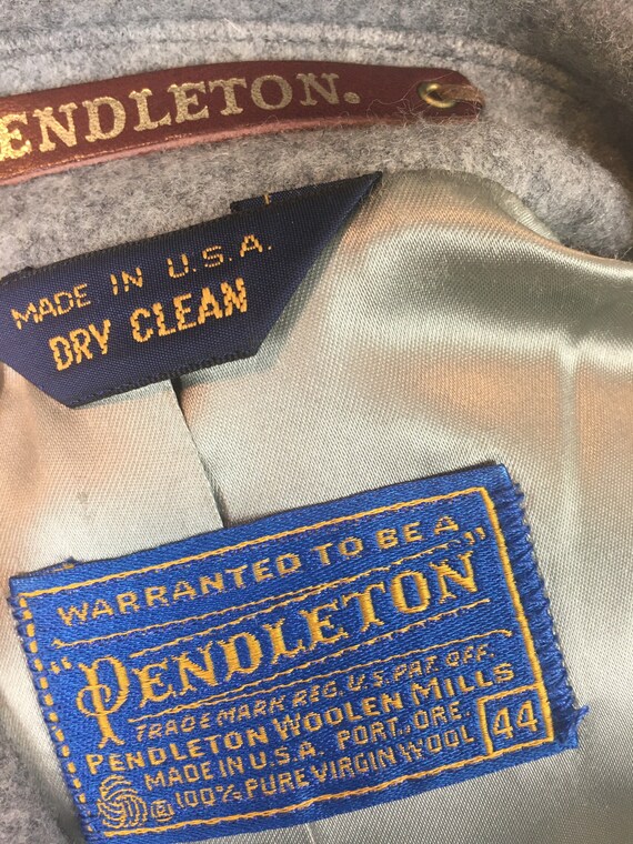 レア商品　Pendlton 80's wool coat ビンテージ Vintage Pendleton Black and White Wool Coat Jacket / Coat