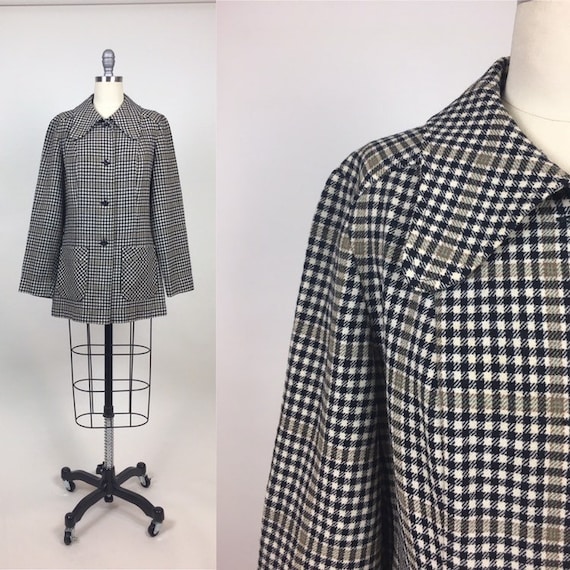 vintage 1970s Wool Plaid Pendleton Women's Blazer