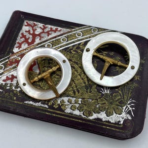 7 Piece Collection - Belt Buckles - Handmade Abalone Shell, Brass, and Silver Artisan Handcrafted California Abalone Shell Belt Buckle  main image 4