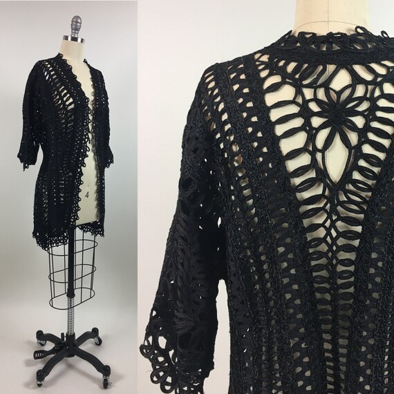 Victorian Black Silk Soutache Lace Jacket - Etsy