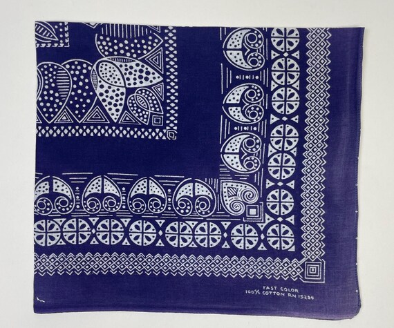 ▪️40’s【COWBOY】 VINTAGE BANDANA Vintage Swagger Cowboys Red Bandana Handkerchief Horse