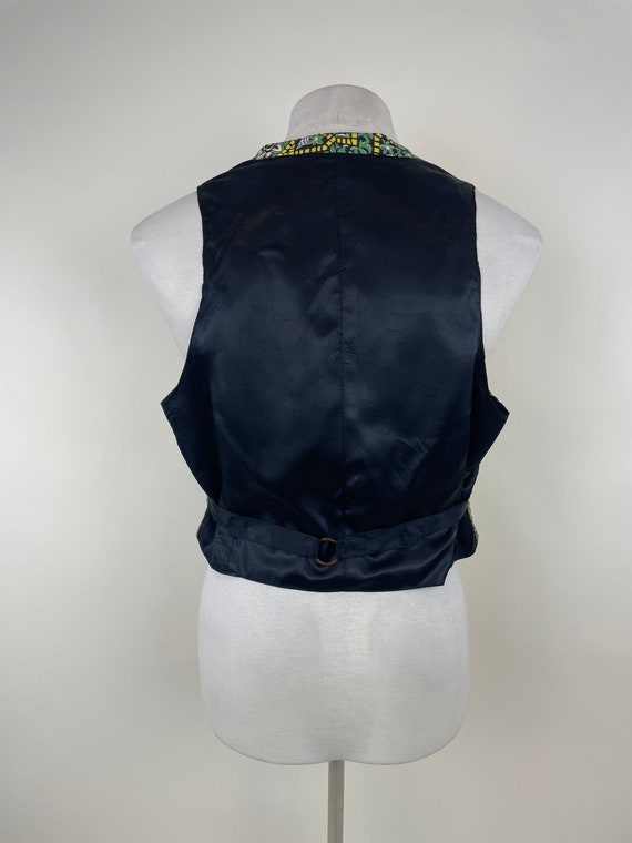 Vintage 1930s 1940s Waistcoat Vest / 30s 40s Gree… - image 4