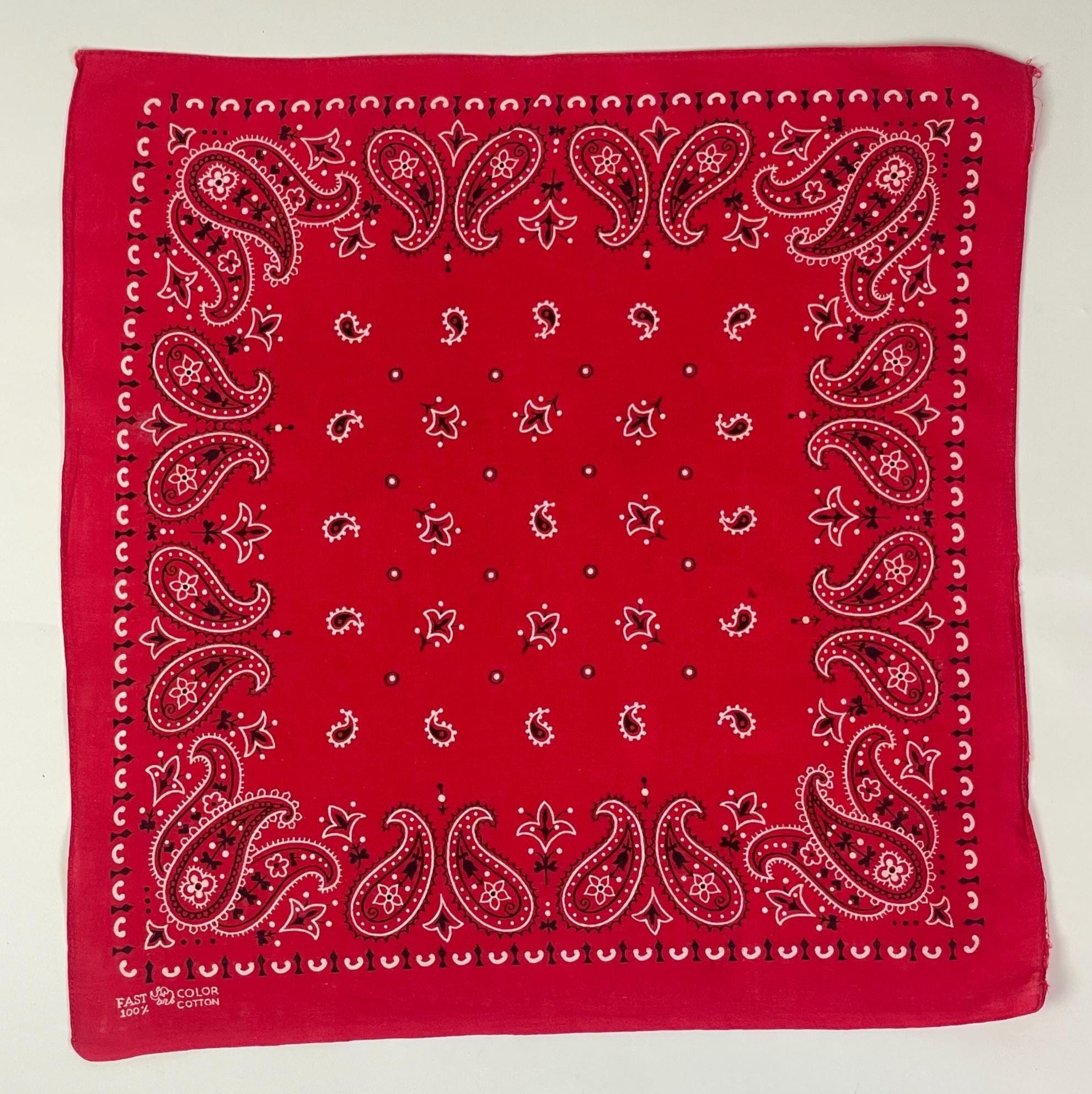 Vintage Elephant Brand Trunk UP Red Bandana - Etsy