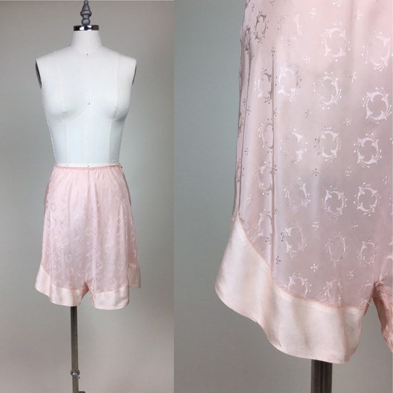 vintage 1930s Rayon Pink Tap Shorts Pants Underwea