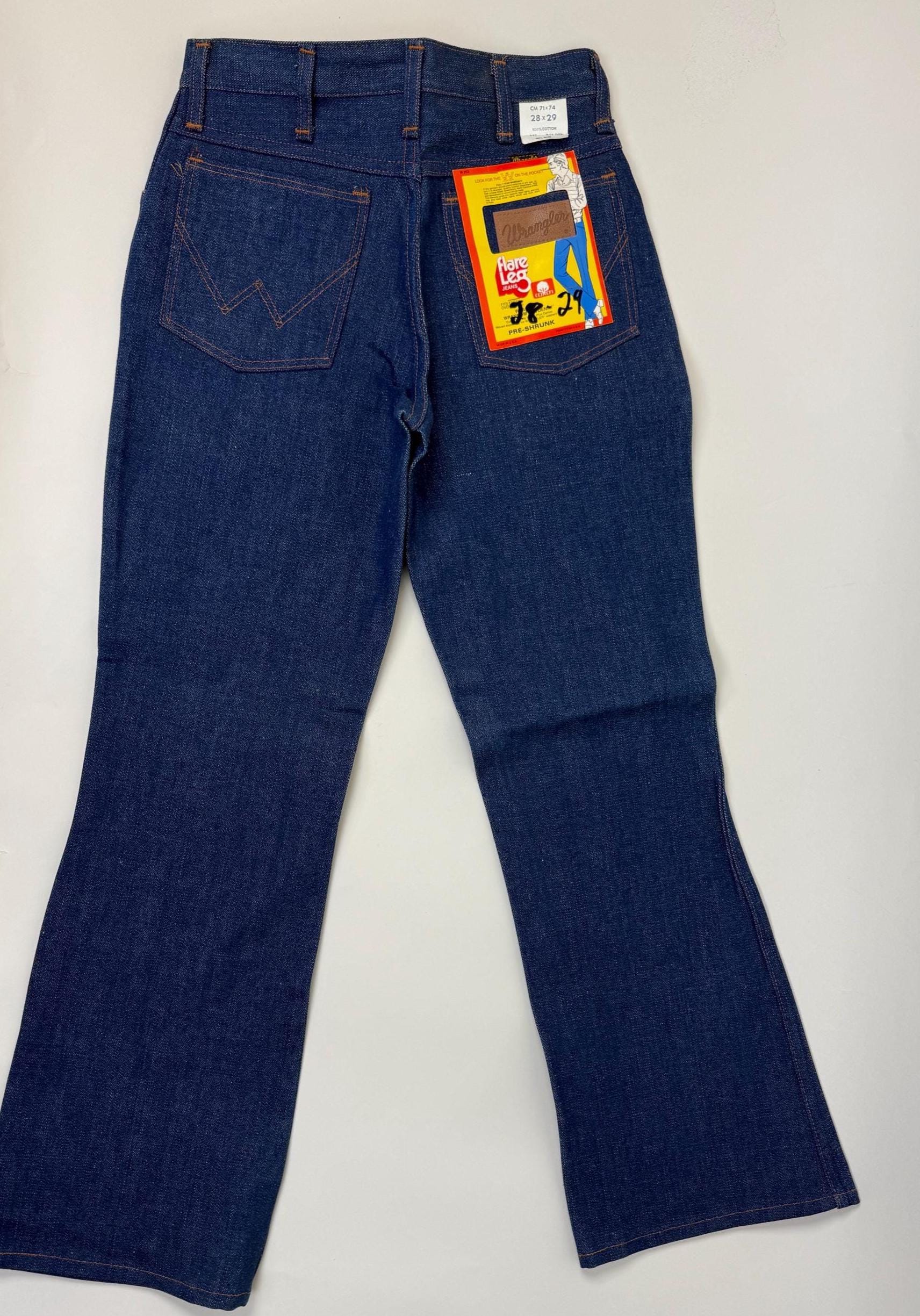 Vintage 1970s NOS NWT Dead Stock Wrangler Denim Cowboy Western